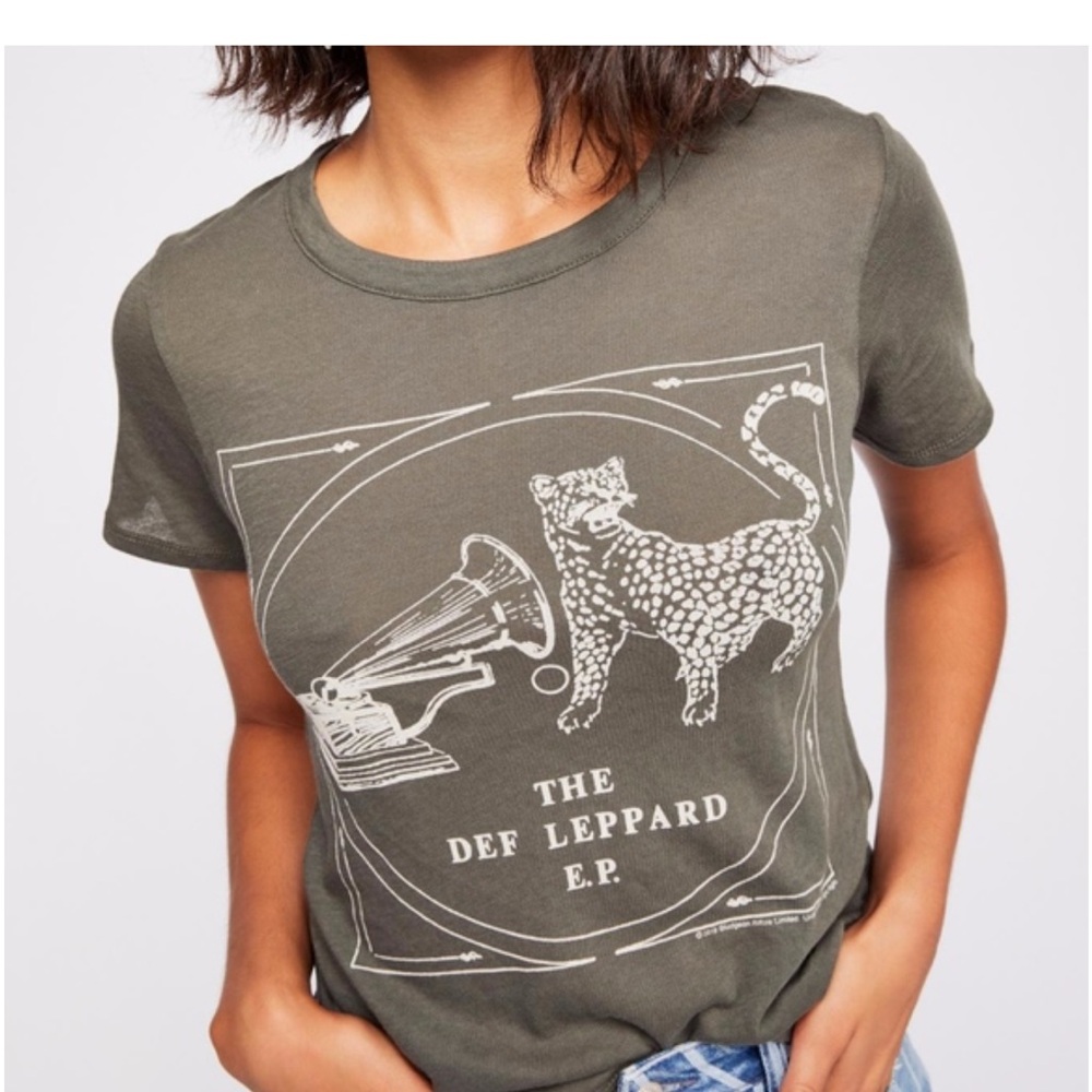 Free People X Chaser Def Leppard EP tee